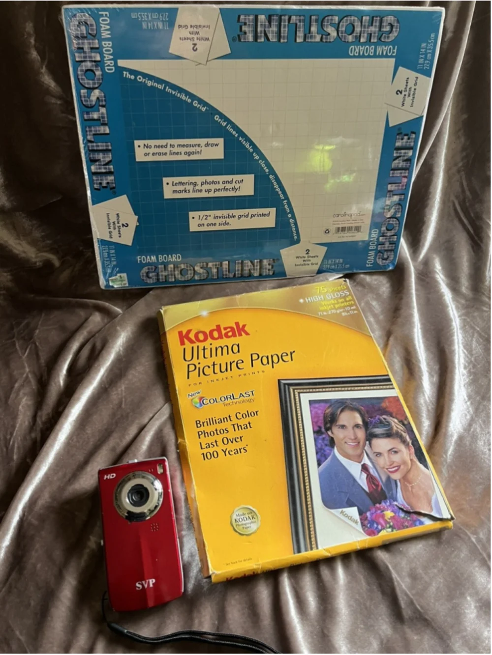 SVP DIGITAL VIDEO CAMERA - HD /red with printer paper /VIDEO/VOICE RECORDER&MORE